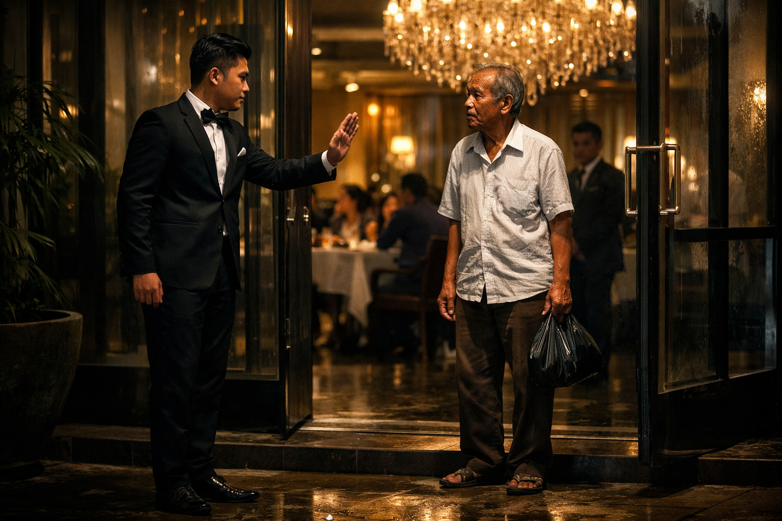 Cerita Pelayan Restoran: Malam Itu Aku Mengusir Seorang Bapak Tua dari Restoran Mewah