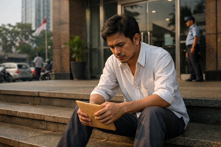 GUE DIPECAT HARI INI. BUKAN KARENA KORUPSI. BUKAN KARENA MALAS. TAPI KARENA ISTRI GUE CEMBURUAN.