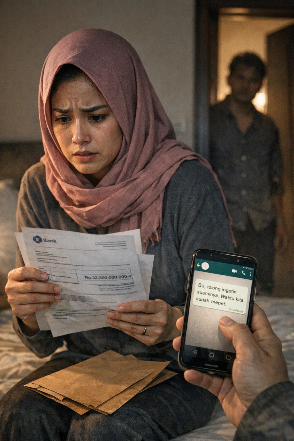 SUAMIKU NGASIH 20 MILIAR KE ORANG YANG NGAKU PUNYA 1/3 KEKAYAAN DUNIA. DAN DIA PAKAI UANG PERUSAHAAN. AKU BARU TAU SAAT DIA DIPECAT.