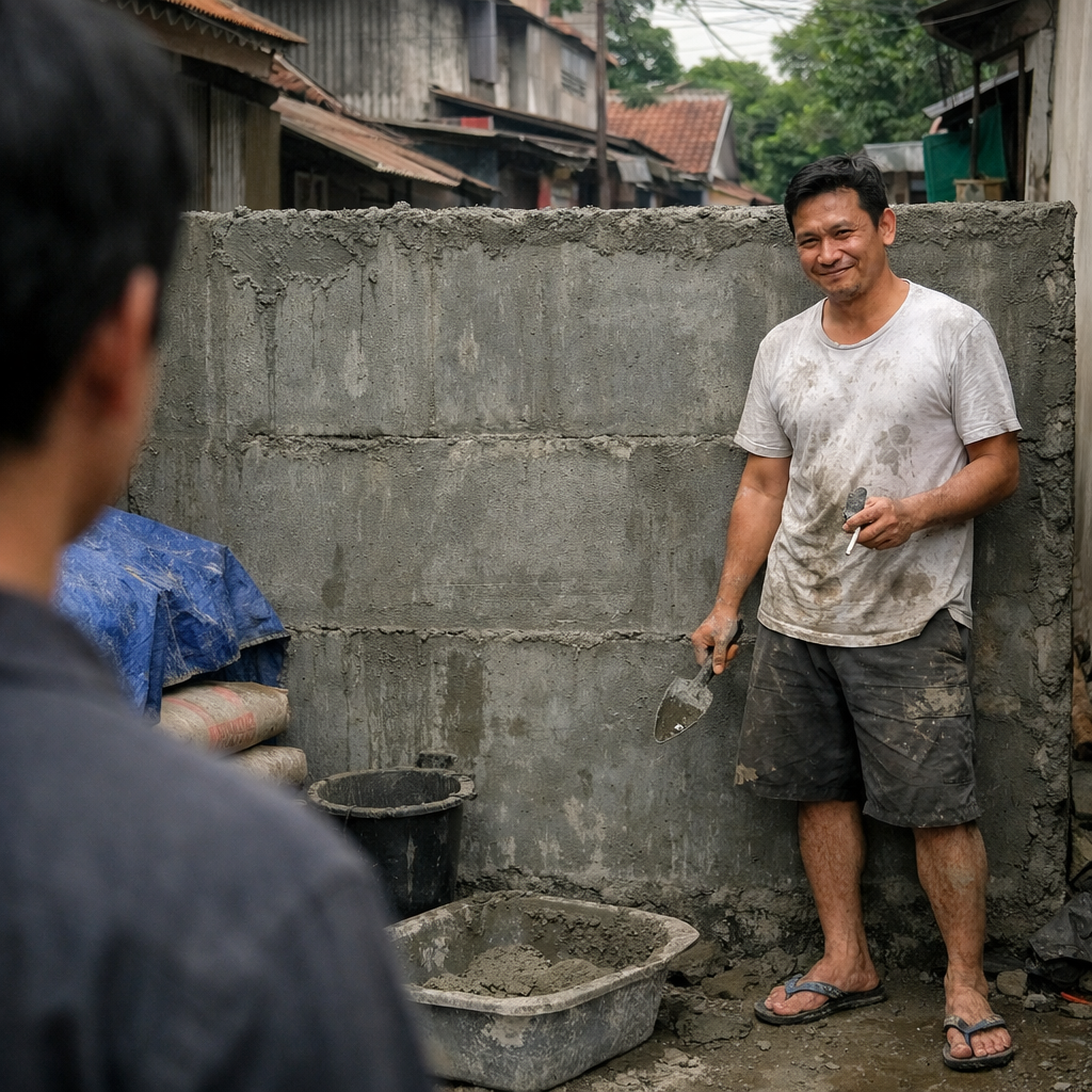 ABANG KANDUNGKU SENDIRI YANG MELAKUKANNYA. DIA BANGUN TEMBOK BUAT NUTUP JALAN KE RUMAHKU. DAN DIA SENYUM WAKTU NGELIAT AKU NGGAK BISA MASUK.